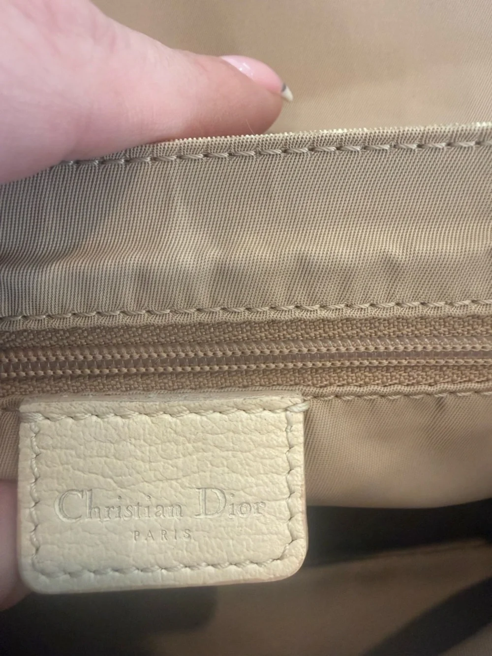 Dior Beige Trotter Floral-Embroidered Crossbody w/COA & Matching Wallet BOD1024 - Picture 6 of 16